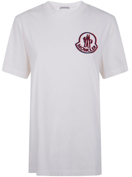 25FW 몽클레어 반팔 티셔츠 K2 091 8C000 57 89AZ9 034 WHITE