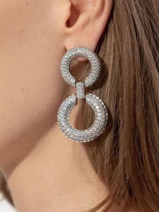 25FW 셀프 포트레이트 이어링 AW25619EASL CRYSTAL - SELF PORTRAIT