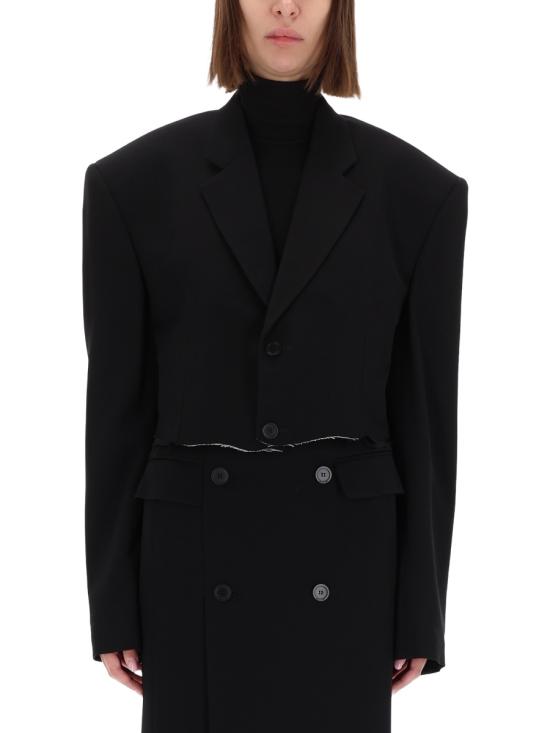 25FW 발렌시아가 자켓 839295 TRT011000 BLACK