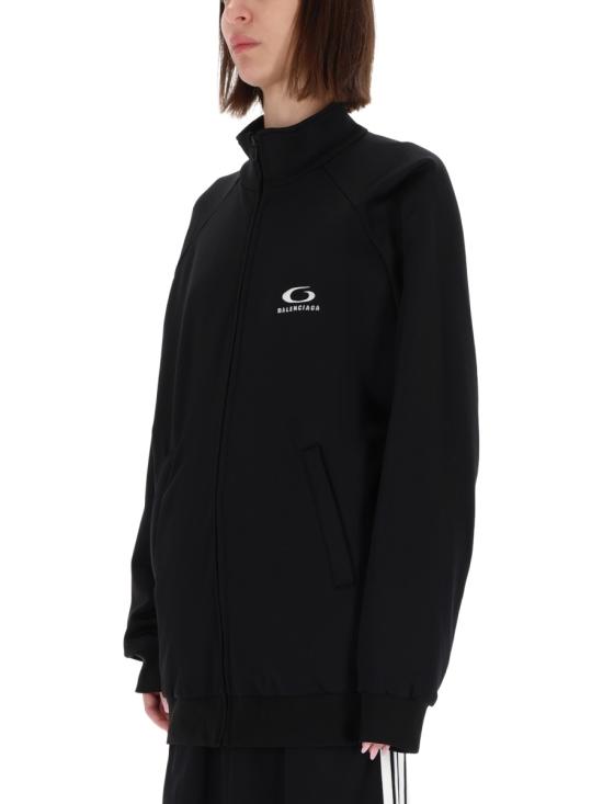 25FW 발렌시아가 트랙수트 컷아웃 드레스 838779 TMV151000 BLACK - BALENCIAGA