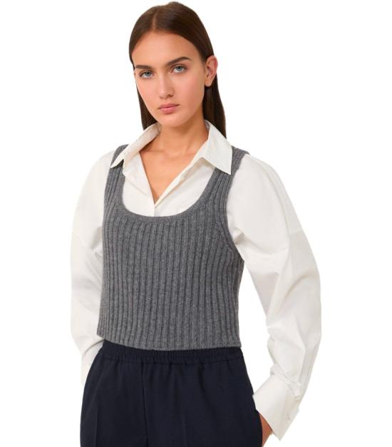 25FW 위켄드막스마라 민소매 티셔츠 2525366132600 009 XS Grey - WEEKEND MAX MARA