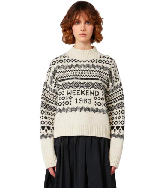 25FW 위켄드막스마라 터틀넥 2525366053600 001 XS White - WEEKEND MAX MARA