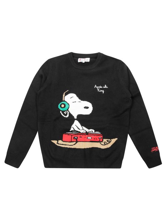 25FW [키즈] 세인트바쓰 가디건 DOU0001 00326I SNOOPY DJ 00 EMB NERO