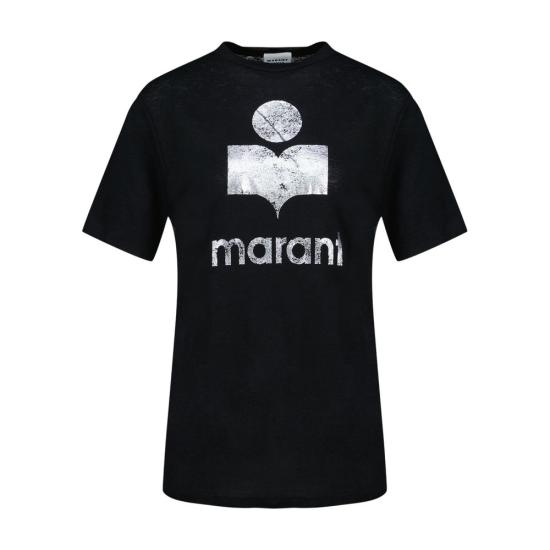 26SS 이자벨마랑 즈웰 로고 티셔츠 TS0001FB A1N10E 01BK BLACK