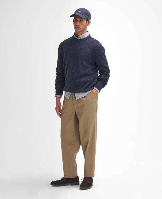 25FW 바버 스웨터 MKN1575 MKN NY91 Blue - BARBOUR