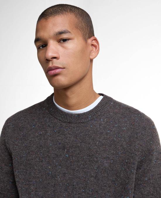 25FW 바버 스웨터 MKN1575 MKN BR17 Dark oak - BARBOUR