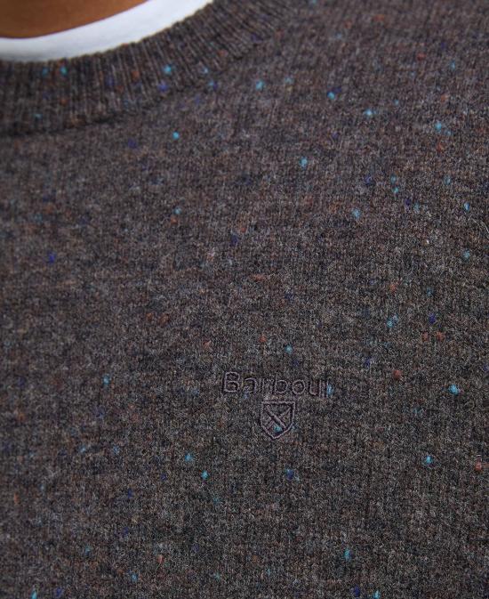 25FW 바버 스웨터 MKN1575 MKN BR17 Dark oak - BARBOUR