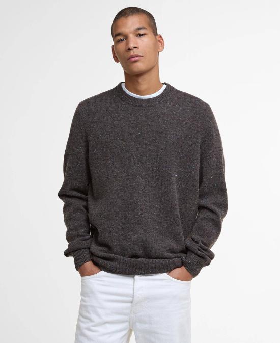 25FW 바버 스웨터 MKN1575 MKN BR17 Dark oak - BARBOUR