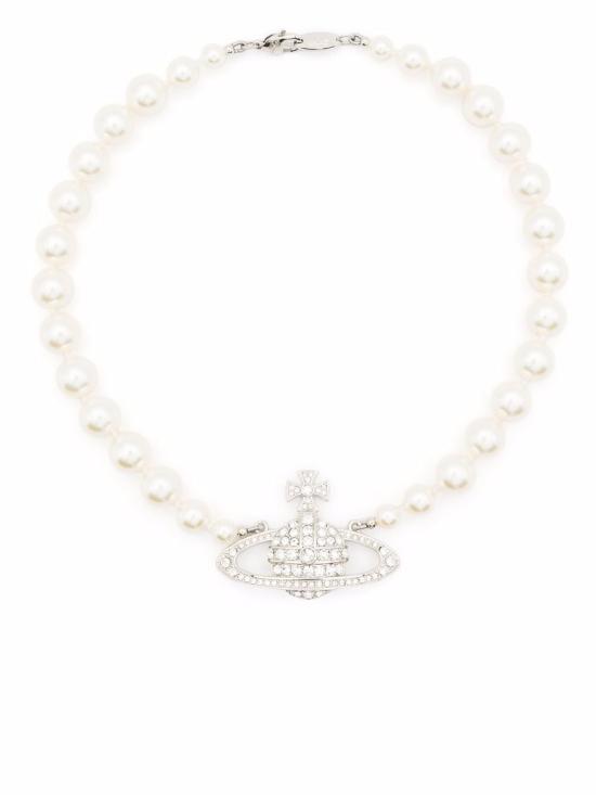 25FW 비비안웨스트우드 목걸이/팬던트 63010106 02P104 CN Platinum - VIVIENNE WESTWOOD