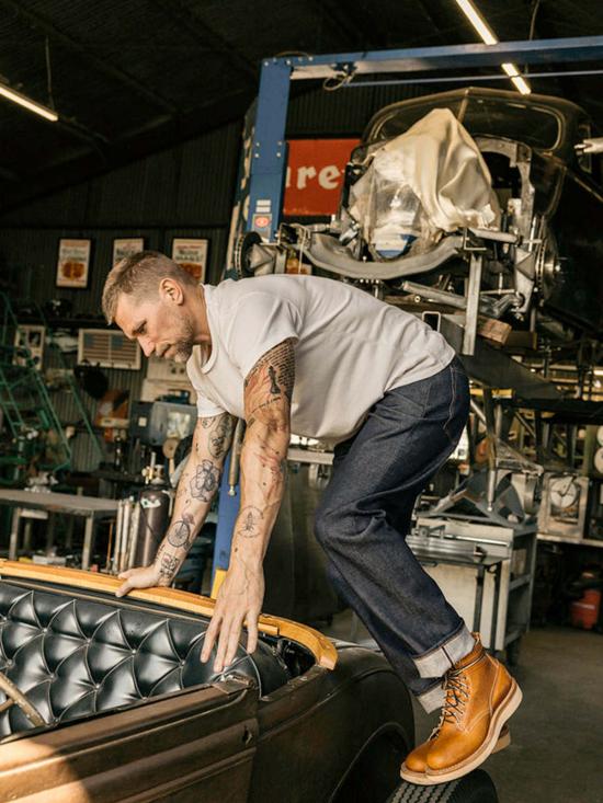  히로시 카토 데님 팬츠 더 배럴 클래식 스트레이트 진 - HIROSHI KATO