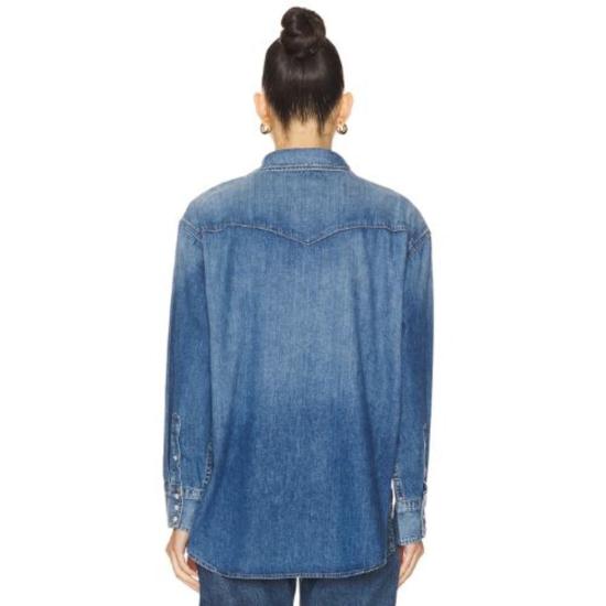  시티즌 오브 휴머니티 데님 셔츠 인류의 시민 카일라 웨스턴 셔츠 두로(Md 인디고) - CITIZEN OF HUMANITY