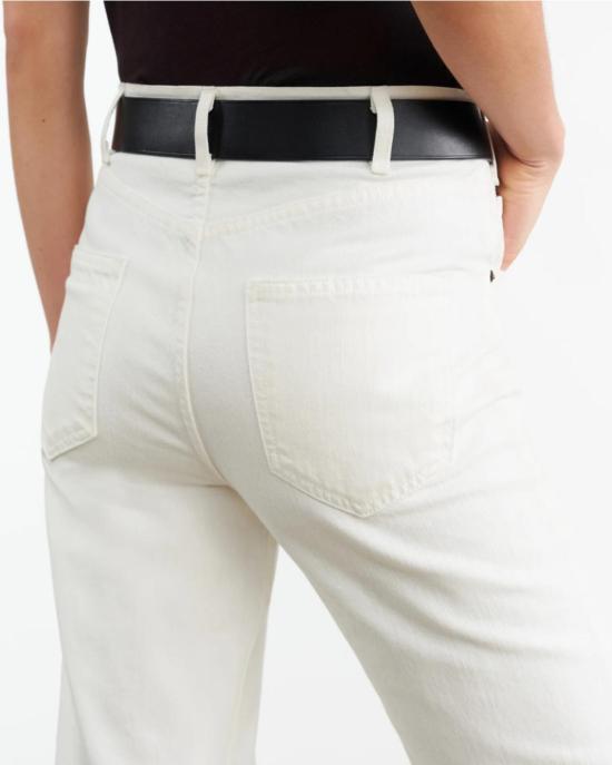  닐리로탄 데님 팬츠 닐리 로탄 조안 진 크림 - NILI LOTAN