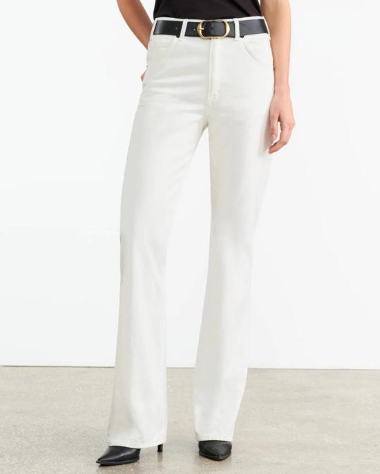  닐리로탄 데님 팬츠 닐리 로탄 조안 진 크림 - NILI LOTAN