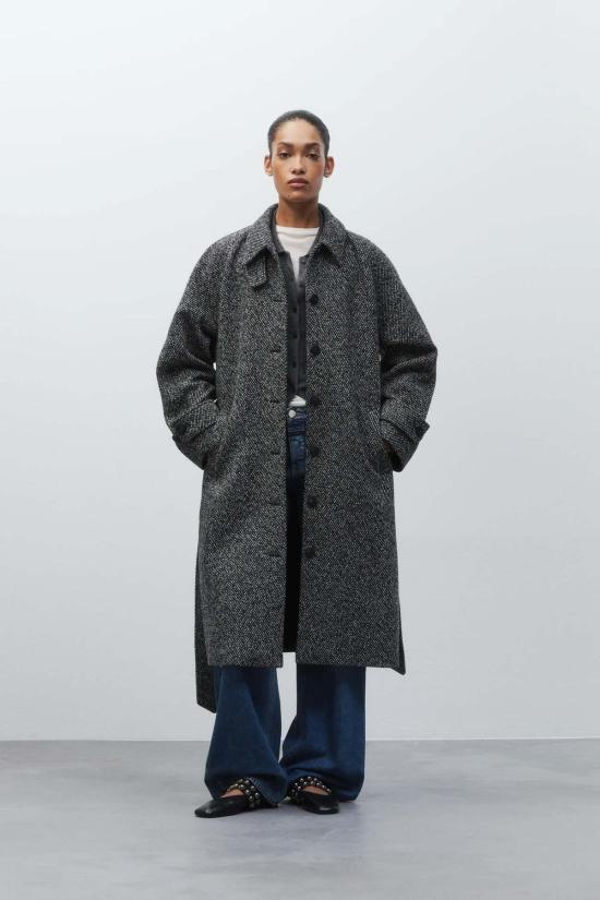  클로즈드 코트 무랭 울 블렌드