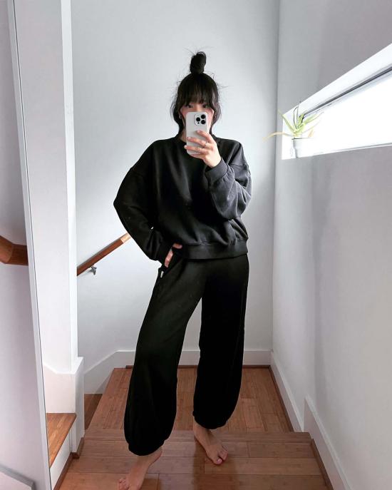  르 본 숍 스트레이트 팬츠 Le Bon Shoppe 프렌치 테리 벌룬 팬츠 - Le Bon Shoppe