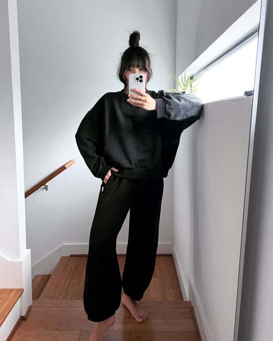  르 본 숍 스트레이트 팬츠 Le Bon Shoppe 프렌치 테리 벌룬 팬츠 - Le Bon Shoppe