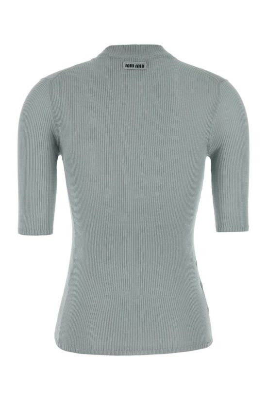 25FW 미우미우 블라우스 MMR458SOOO18BQ F0M10 BLUE - MIU MIU