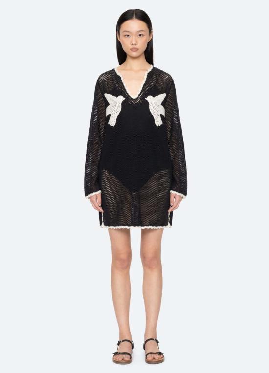  씨뉴욕 비치용품 씨 나이 샐리 커버업 블랙 - SEA NY