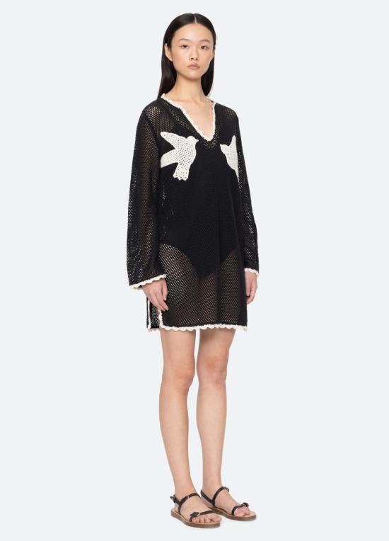  씨뉴욕 비치용품 씨 나이 샐리 커버업 블랙 - SEA NY