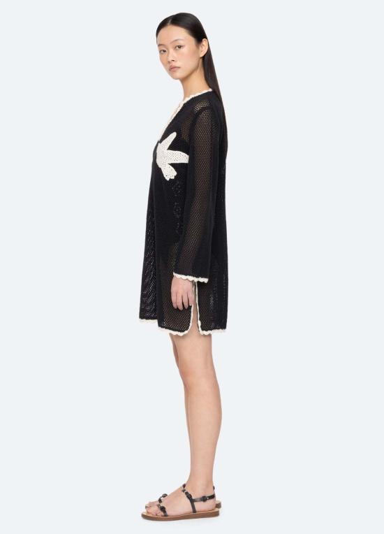  씨뉴욕 비치용품 씨 나이 샐리 커버업 블랙 - SEA NY