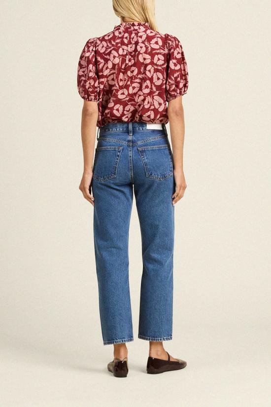  트로바타 블라우스 Trovata 미라  브라이어 로즈우드 - TROVATA