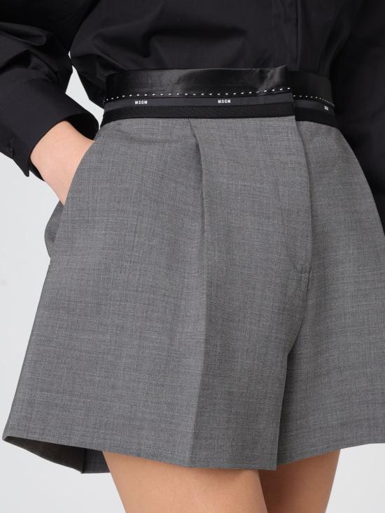 25FW 엠에스지엠 숏팬츠 3941MDB02257605 98 Grey - MSGM