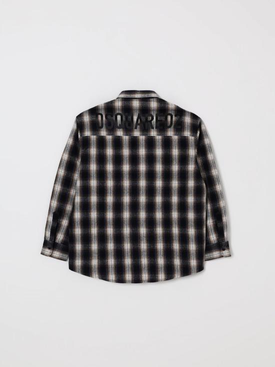 25FW [키즈] 디스퀘어드2 셔츠 DQ2604D0AAW DQ900 Black - DSQUARED2