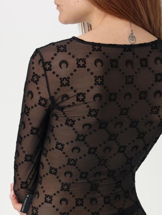 25FW 마린세르 롱 원피스 WDR297BCJER0005 BK99 Black - MARINE SERRE