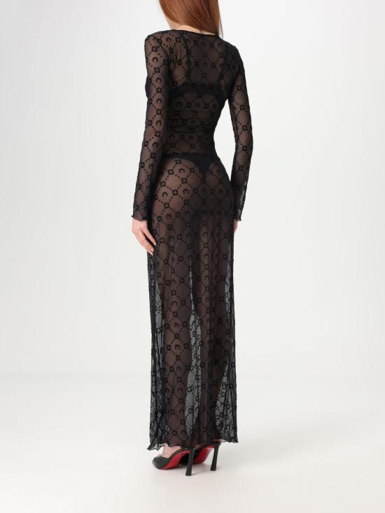 25FW 마린세르 롱 원피스 WDR297BCJER0005 BK99 Black - MARINE SERRE