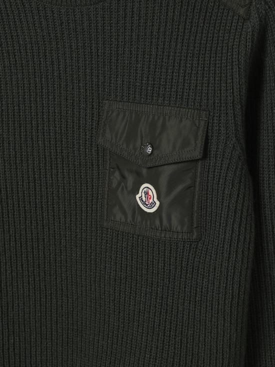 25FW [키즈] 몽클레어 풀오버 9C00010M1241 842 Green - MONCLER