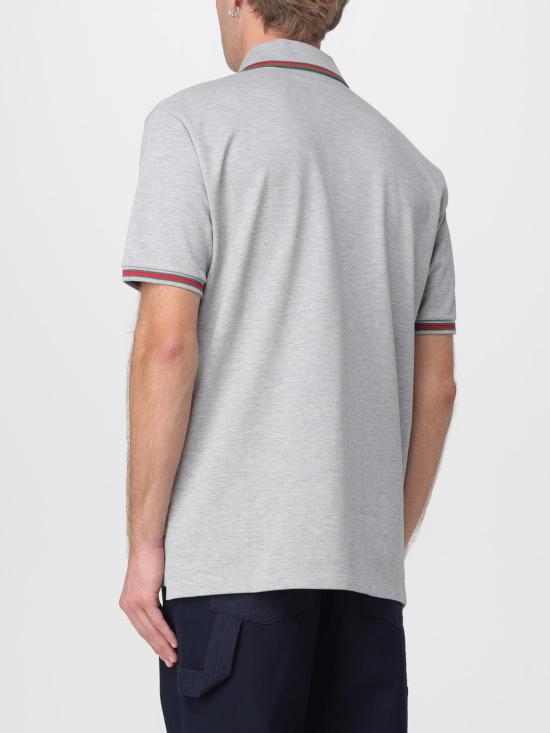 25FW 구찌 코튼 폴로 셔츠 795174XJHEE 1056 Grey - GUCCI