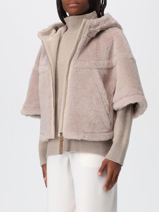 25FW 막스마라 페탈로 숏 코트 2524736192600 002 Beige - MAX MARA