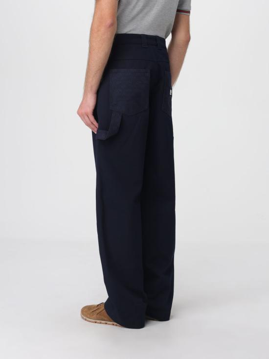 25FW 구찌 헤비 코튼 캔버스 트라우저 810787ZAR7C 4440 Black - GUCCI