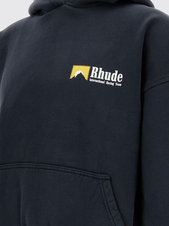 25FW 루드 긴팔 티셔츠 RHPF25HO07012 0027 Black - RHUDE