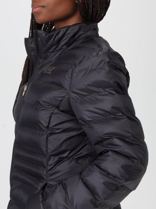 25FW 엠포리오 아르마니 패디드 나일론 후디드 피코트 7W000685AF12475 UC001 Black - EMPORIO ARMANI