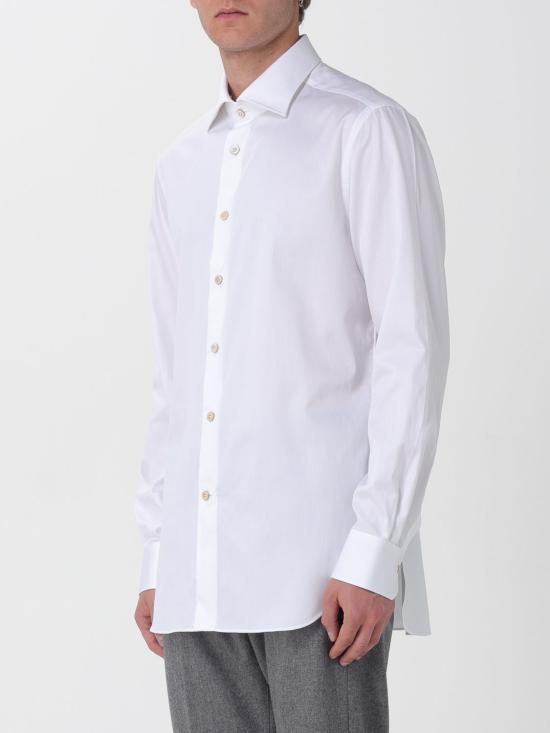 25FW 키톤 긴팔 셔츠 UCCH0888601 003 White - KITON