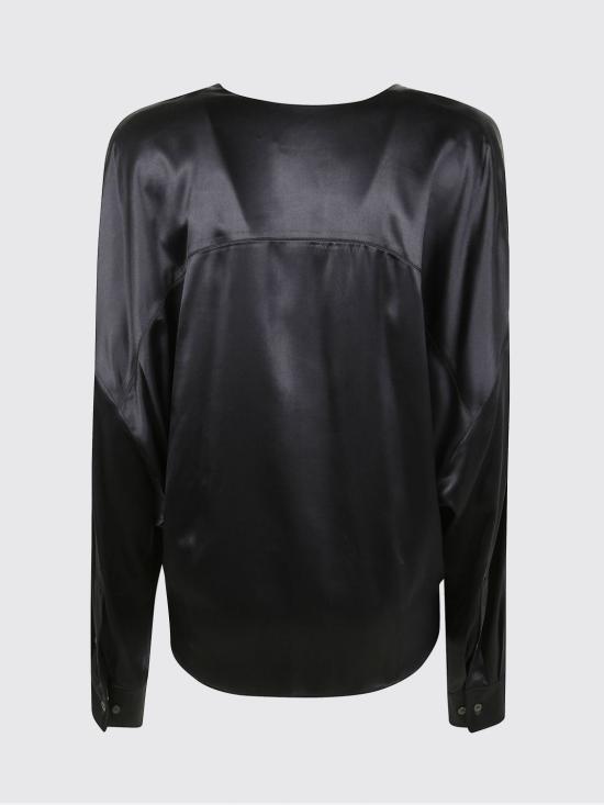 25FW 드리스 반 노튼 블라우스 2510107151032 900 Black - DRIES VAN NOTEN