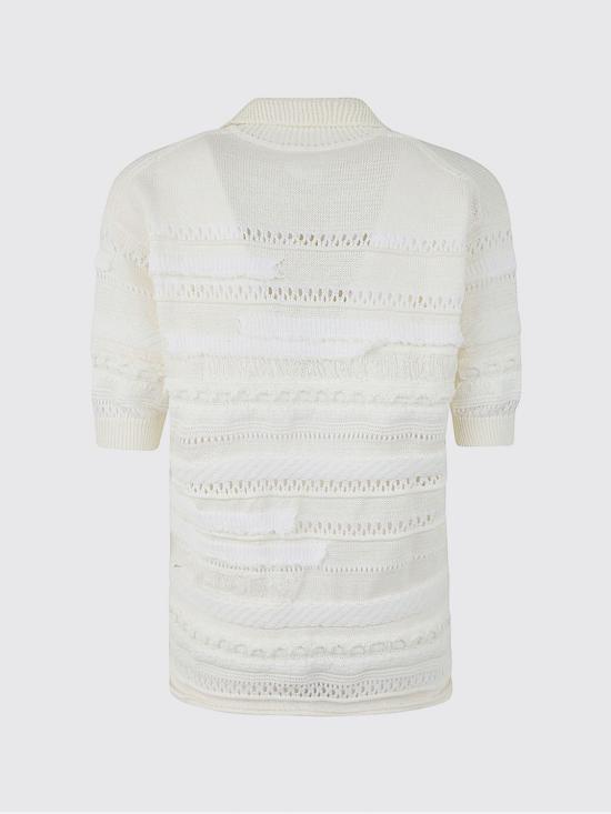 25FW 와이즈 요지 야마모토 폴로 티셔츠 YYK72684 1 White - Y’S YOHJI YAMAMOTO