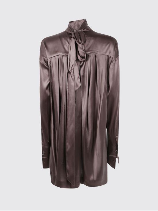 25FW 드리스 반 노튼 블라우스 2520107792032 703 Brown - DRIES VAN NOTEN