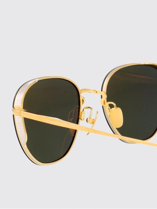 26SS 린다페로우 선글라스 LFL1503C1SUN YELLOWGOLD WHITEGOLD GREEN Gold - LINDA FARROW