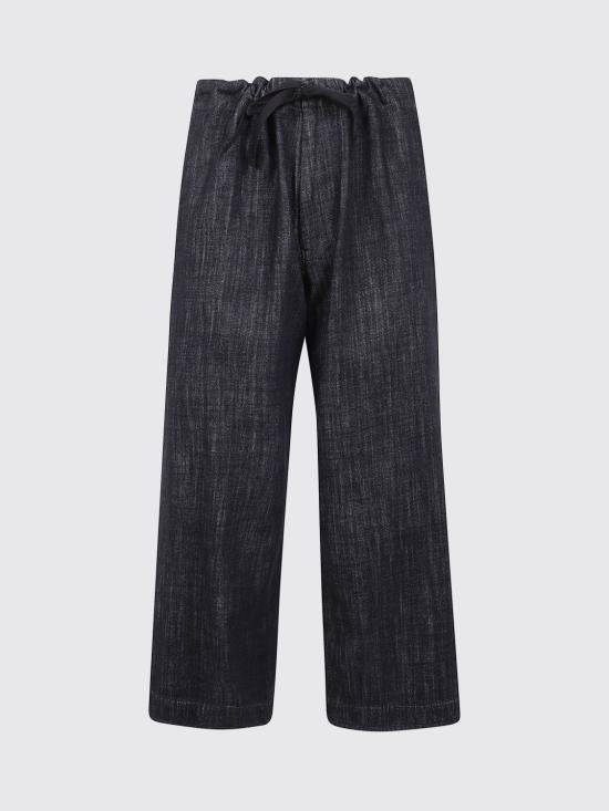 25FW 와이즈 요지 야마모토 트레이닝/조거 팬츠 YLP04007 2 Black