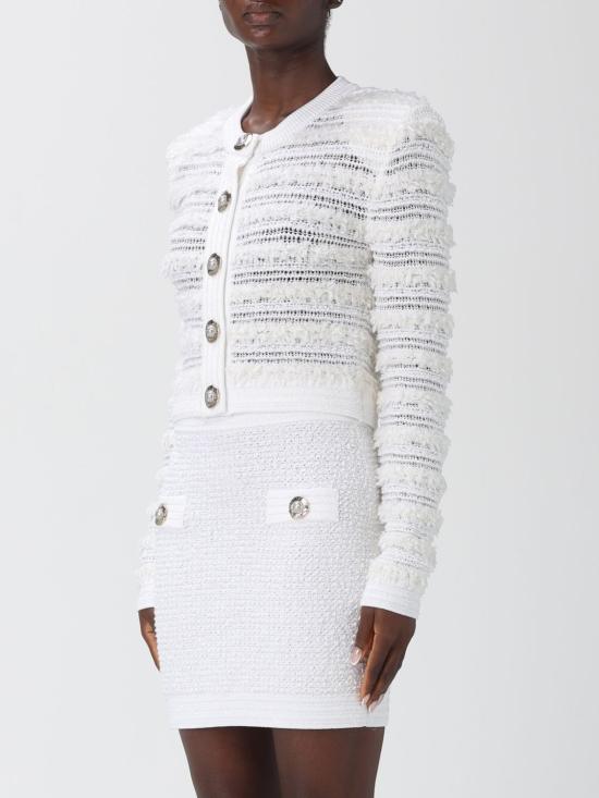 25FW 발망 스웨터 FF1KL131KI74 0FA White - BALMAIN