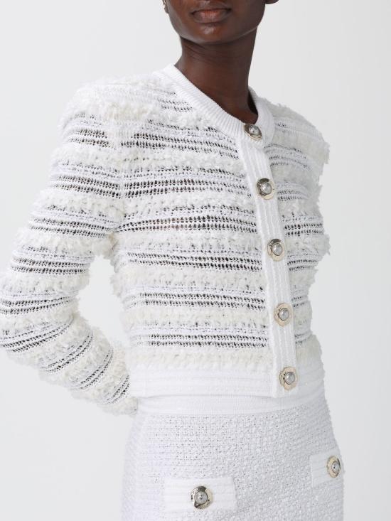 25FW 발망 스웨터 FF1KL131KI74 0FA White - BALMAIN