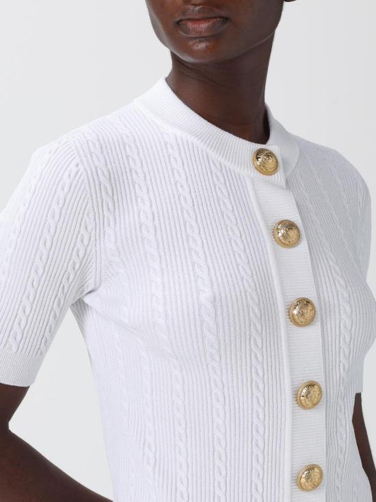 25FW 발망 스웨터 FF1KL230KI50 0FA White - BALMAIN