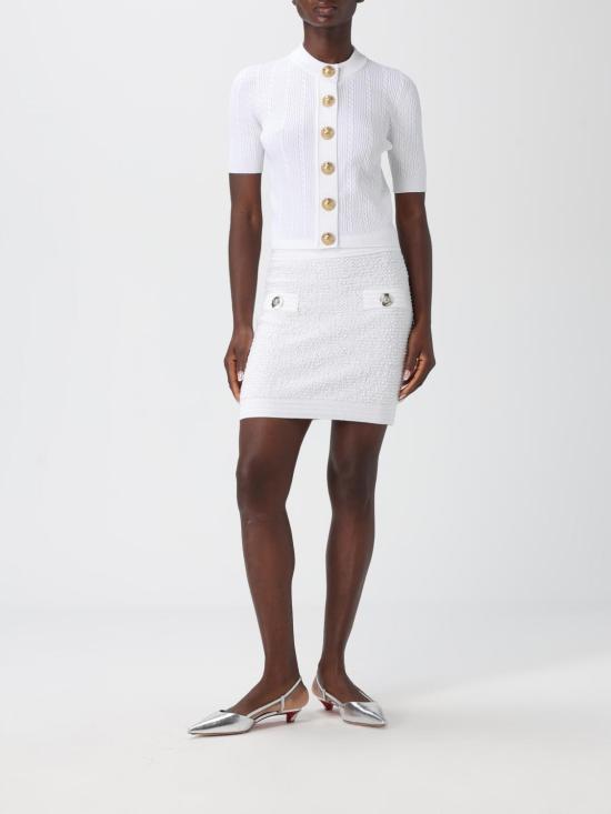 25FW 발망 스웨터 FF1KL230KI50 0FA White - BALMAIN