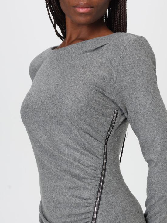 25FW 핑코 롱 원피스 106126A2ZU I76 Charcoal - PINKO