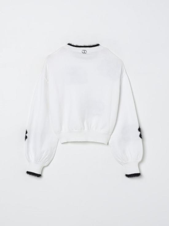 25FW [키즈] 트윈셋 풀오버 242GJ3070 02722 White - TWINSET