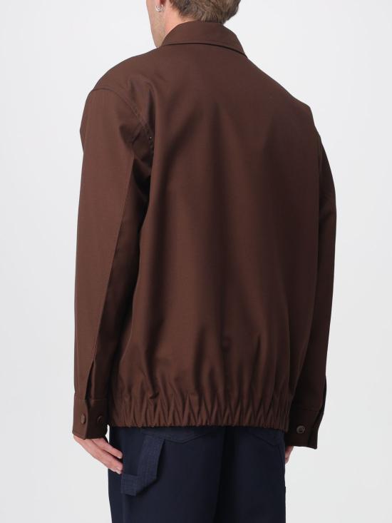 25FW 구찌 엠보스 울 트윌 지퍼 자켓 823645ZASGR 2129 Brown - GUCCI