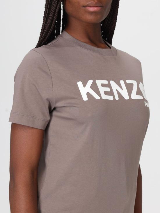 25FW 겐조 반팔 티셔츠 FF52TS1574SO 92 Brown - KENZO