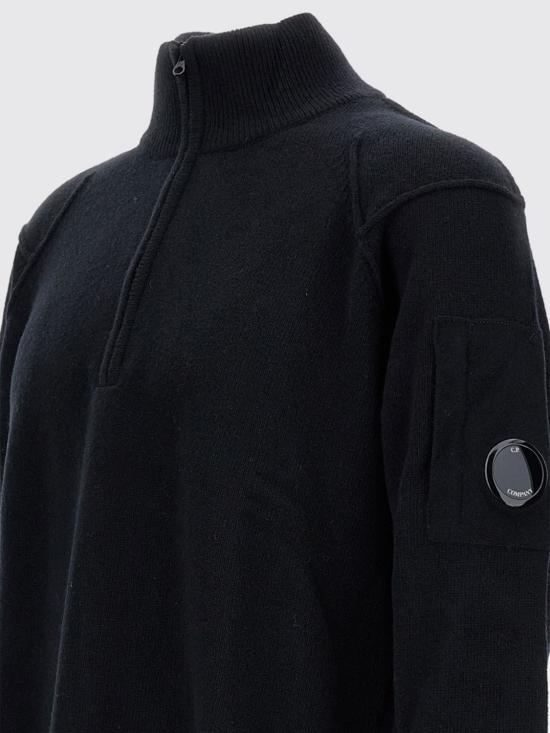 25FW 씨피 컴퍼니 스웨터 RFCMKN709A110149A 999 Black - C.P. COMPANY